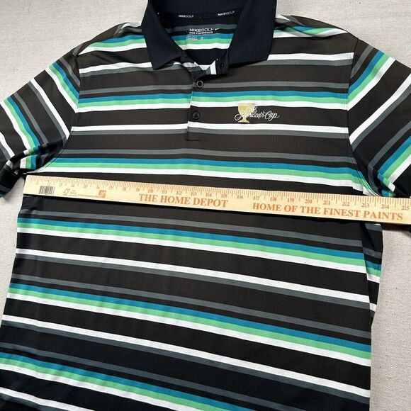 Nike Golf Shirt Mens XL Tour Performance Presidents Cup Embroidery‎ Stretch - Picture 9 of 12